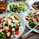 Homemade,Healthy,Salad,Buffet.special,Occasion,Catering.celebration,Dinner.mediterranean,Seafood,And,Octopus